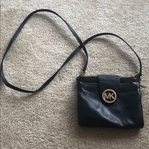 Michael Kors Black Cross-Body with built in wallet